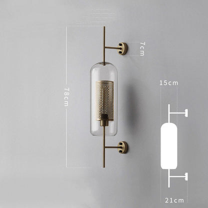 Industrial Retro Loft Wind Grid Wall Lamp - Querencian