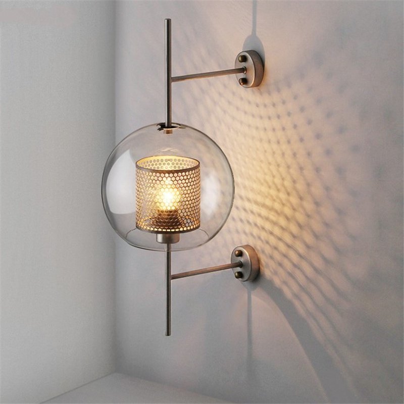 Industrial Retro Loft Wind Grid Wall Lamp - Querencian