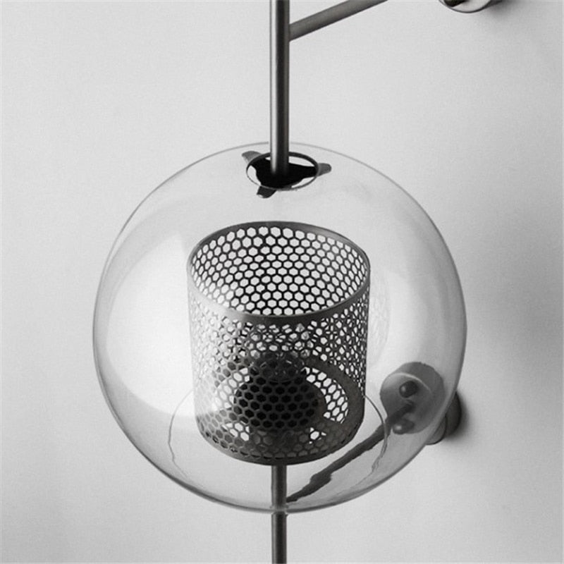 Industrial Retro Loft Wind Grid Wall Lamp - Querencian