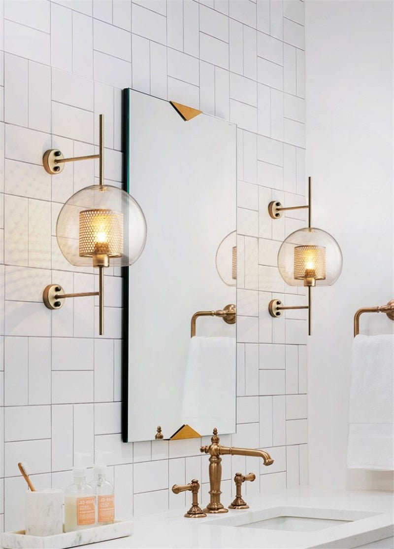 Industrial Retro Loft Wind Grid Wall Lamp - Querencian