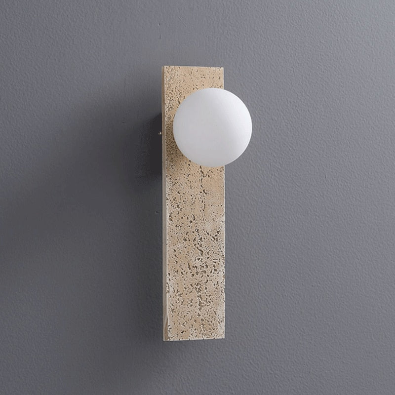 Japanese Retro Glass Resin Wall LED Lights - Querencian