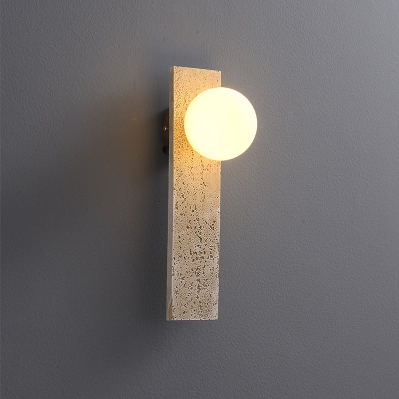 Japanese Retro Glass Resin Wall LED Lights - Querencian