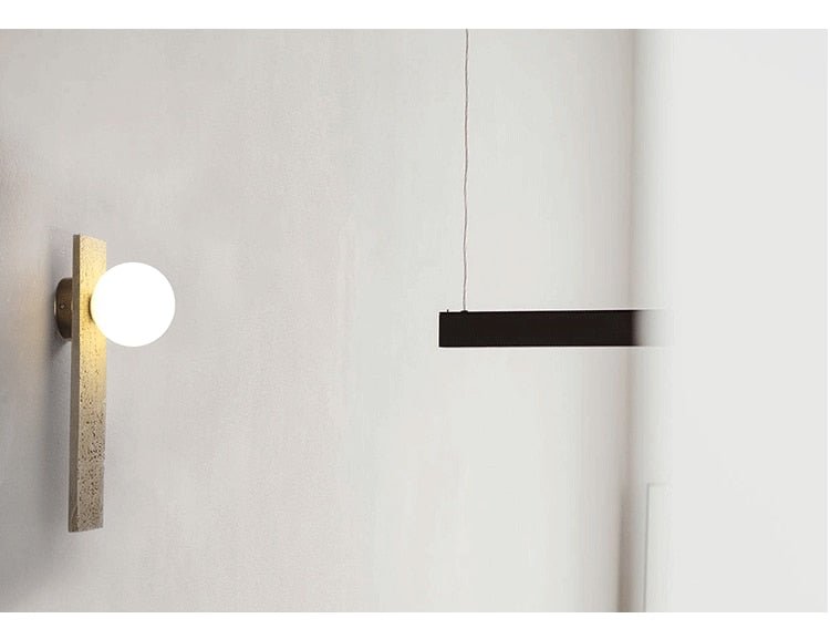 Japanese Retro Glass Resin Wall LED Lights - Querencian