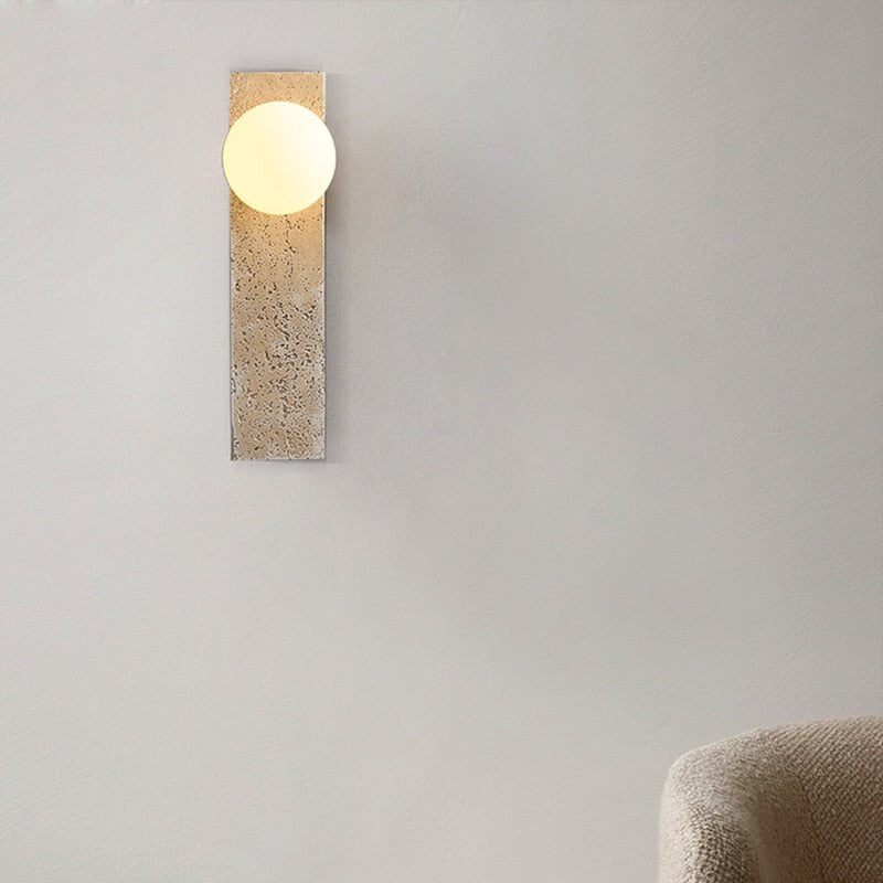 Japanese Retro Glass Resin Wall LED Lights - Querencian