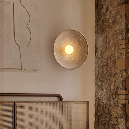 Japanese Style Retro Circle Wall Sconces Lighting - Querencian