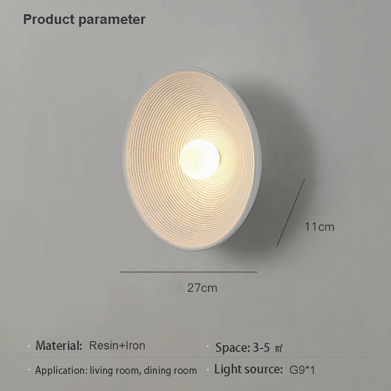 Japanese Style Retro Circle Wall Sconces Lighting - Querencian