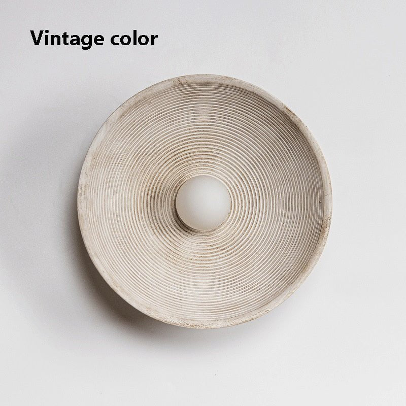Japanese Style Retro Circle Wall Sconces Lighting - Querencian