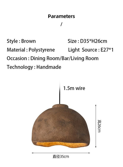 Japanese Wabi-sabi Chandelier for Restaurant Bedroom - Querencian