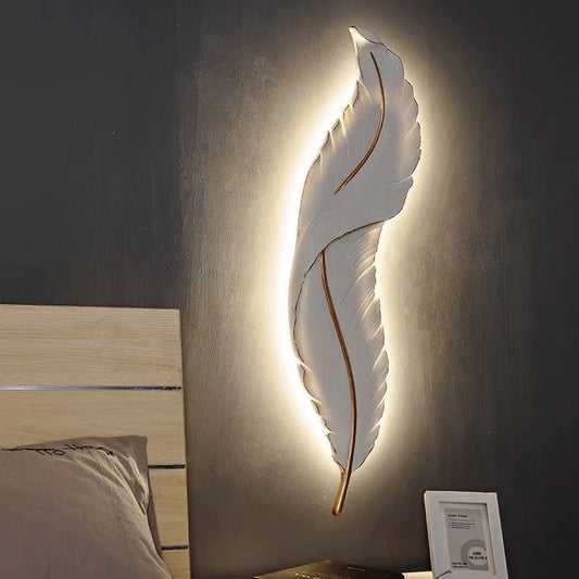 LED Feather Indoor Decorative Luxury Wall Lighting - Querencian