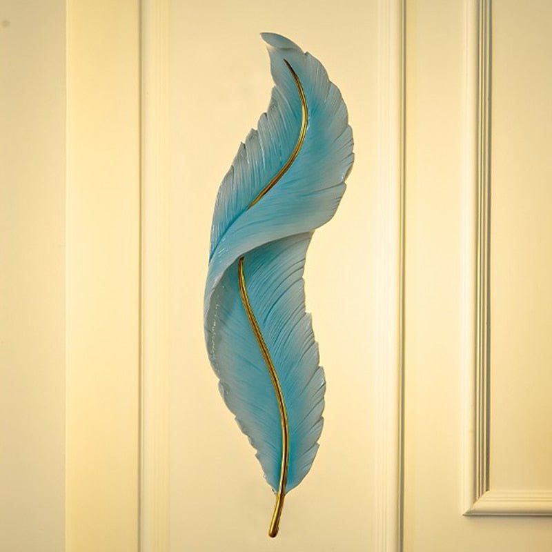 LED Feather Indoor Decorative Luxury Wall Lighting - Querencian