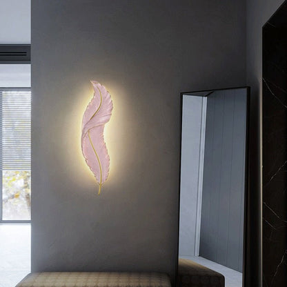 LED Feather Indoor Decorative Luxury Wall Lighting - Querencian