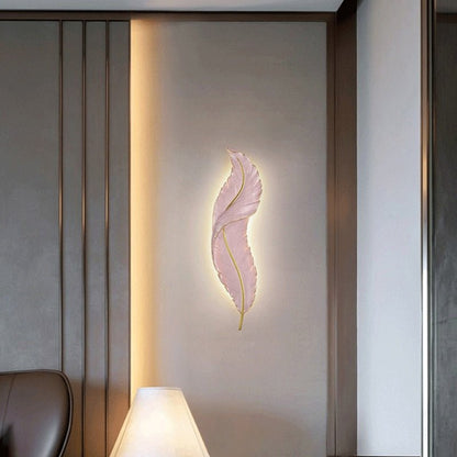LED Feather Indoor Decorative Luxury Wall Lighting - Querencian