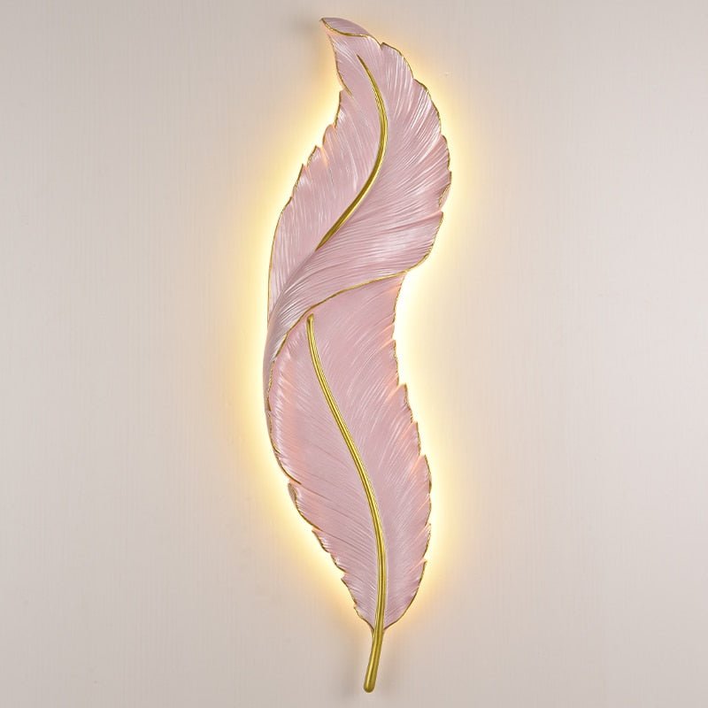 LED Feather Indoor Decorative Luxury Wall Lighting - Querencian