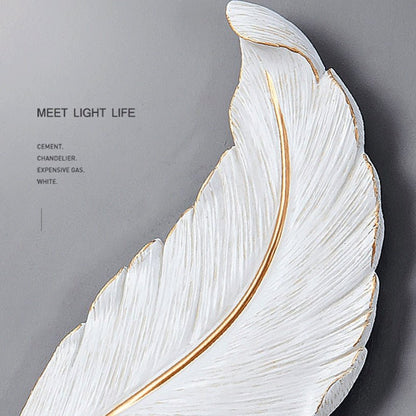 LED Feather Indoor Decorative Luxury Wall Lighting - Querencian