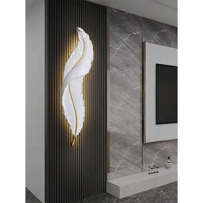LED Feather Indoor Decorative Luxury Wall Lighting - Querencian