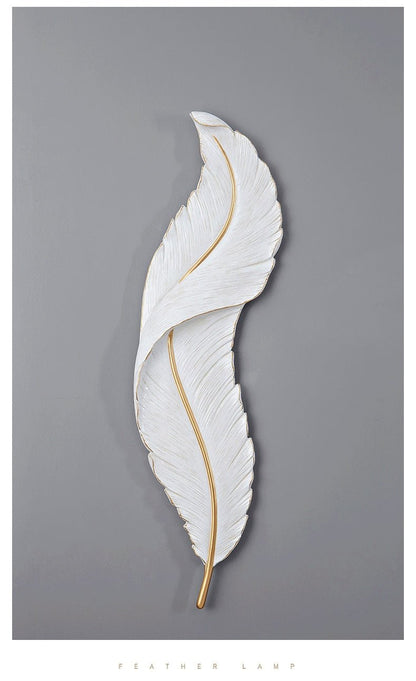 LED Feather Indoor Decorative Luxury Wall Lighting - Querencian