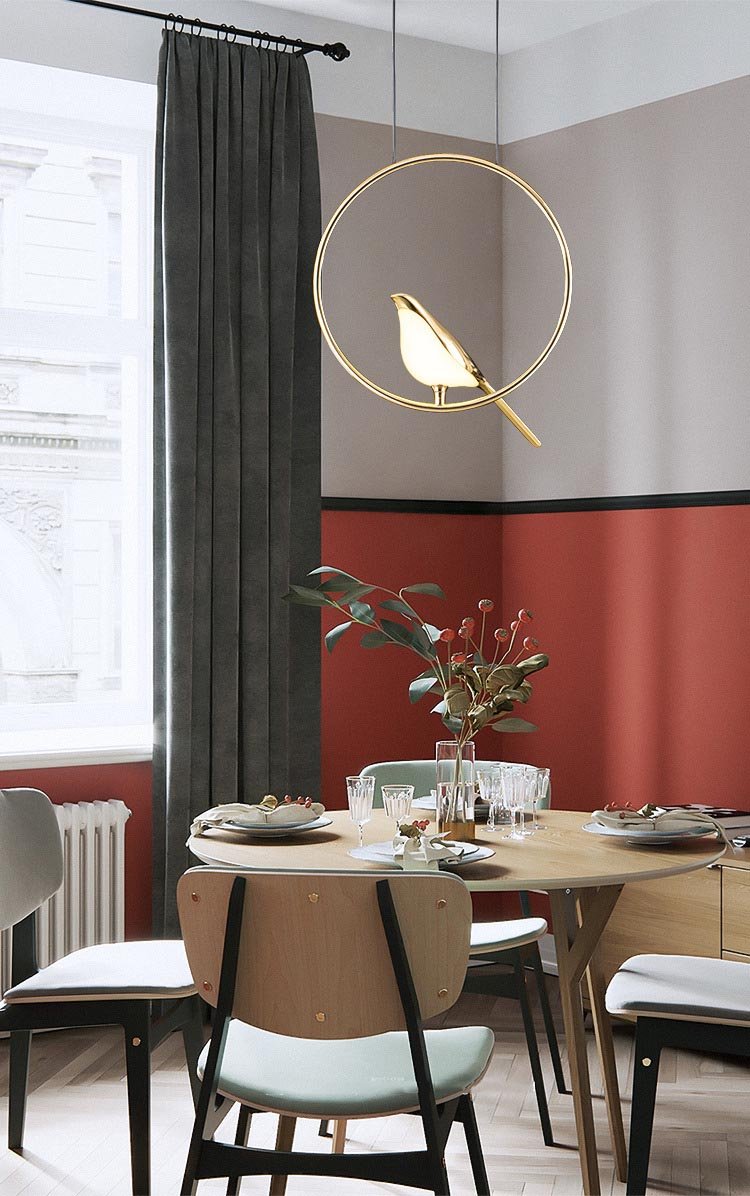LED Magpie Bird Pendant Lights - Querencian