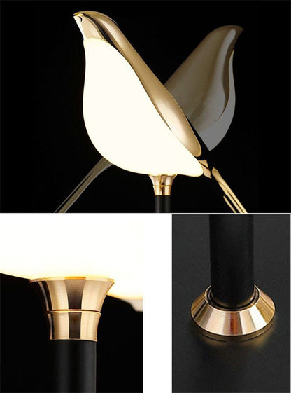 LED Magpie Bird Pendant Lights - Querencian