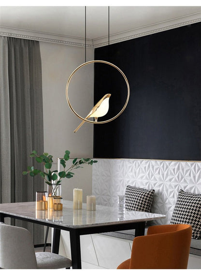 LED Magpie Bird Pendant Lights - Querencian