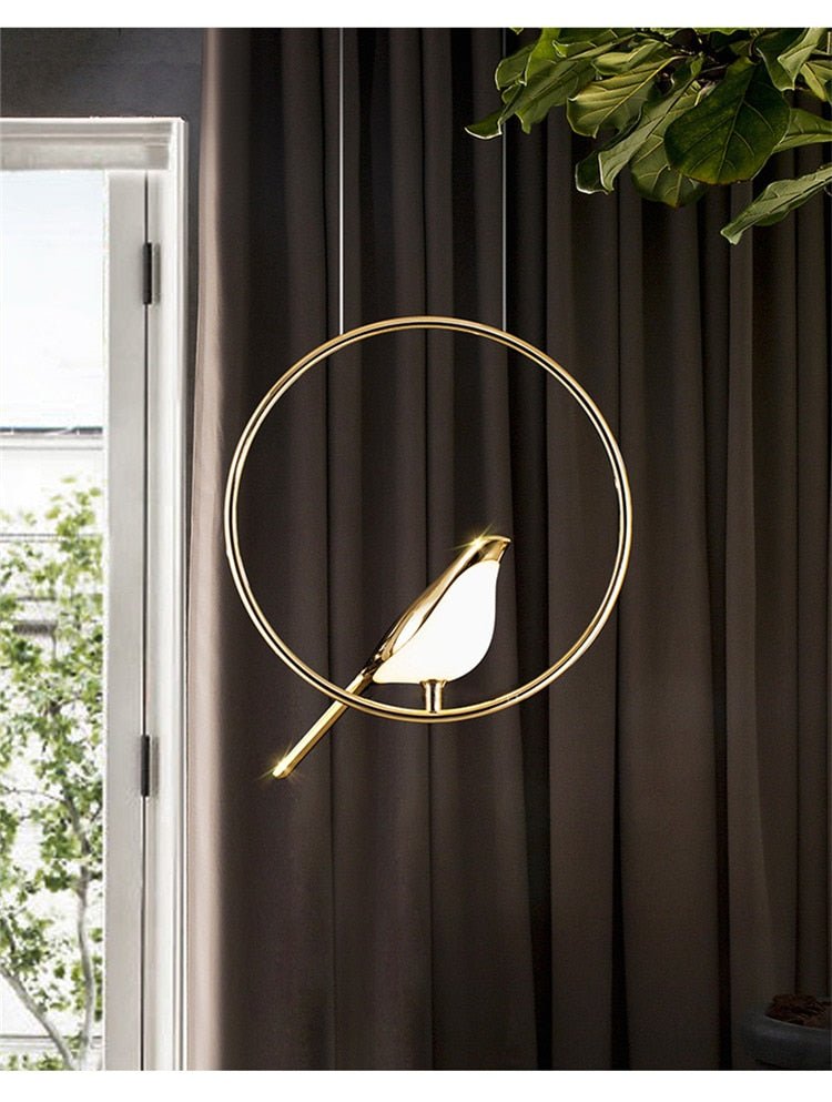 LED Magpie Bird Pendant Lights - Querencian