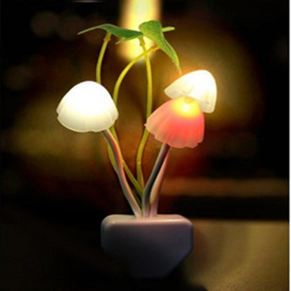 LED Mushroom US EU Plug Atmosphere Lamp - Querencian
