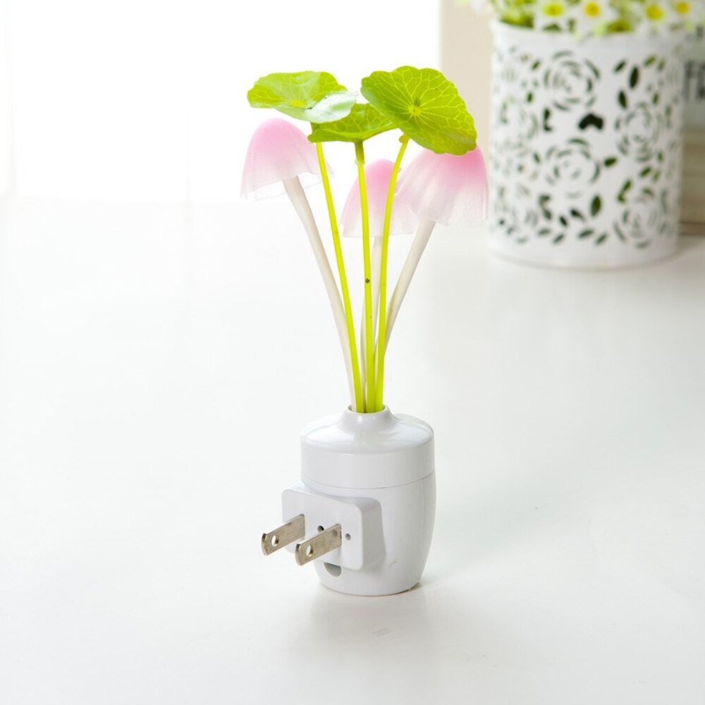 LED Mushroom US EU Plug Atmosphere Lamp - Querencian