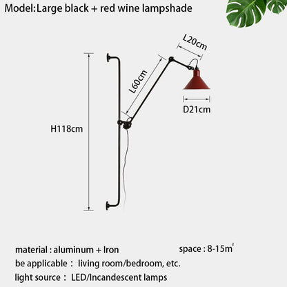 Long Arm Home Decoration Wall Light Fixture - Querencian