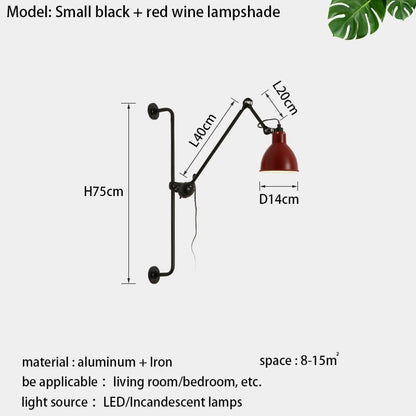 Long Arm Home Decoration Wall Light Fixture - Querencian