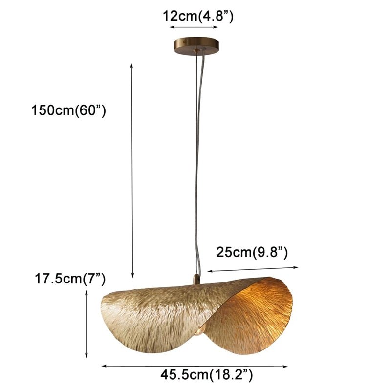 Lotus Leaf Hanging Pendant Lights - Querencian