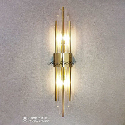 Luxury Crystal Postmodern Sconce Wall Light Fixtures - Querencian