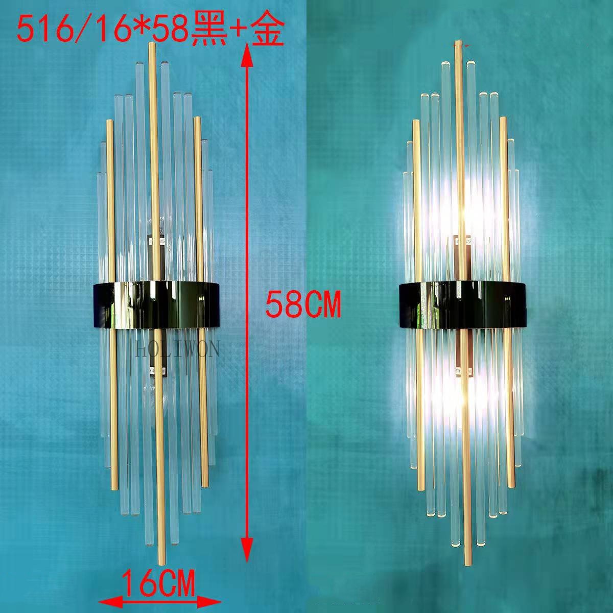 Luxury Crystal Postmodern Sconce Wall Light Fixtures - Querencian
