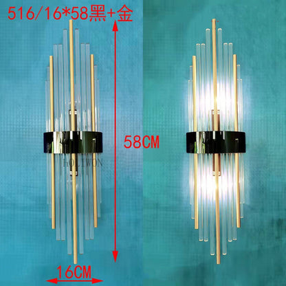 Luxury Crystal Postmodern Sconce Wall Light Fixtures - Querencian