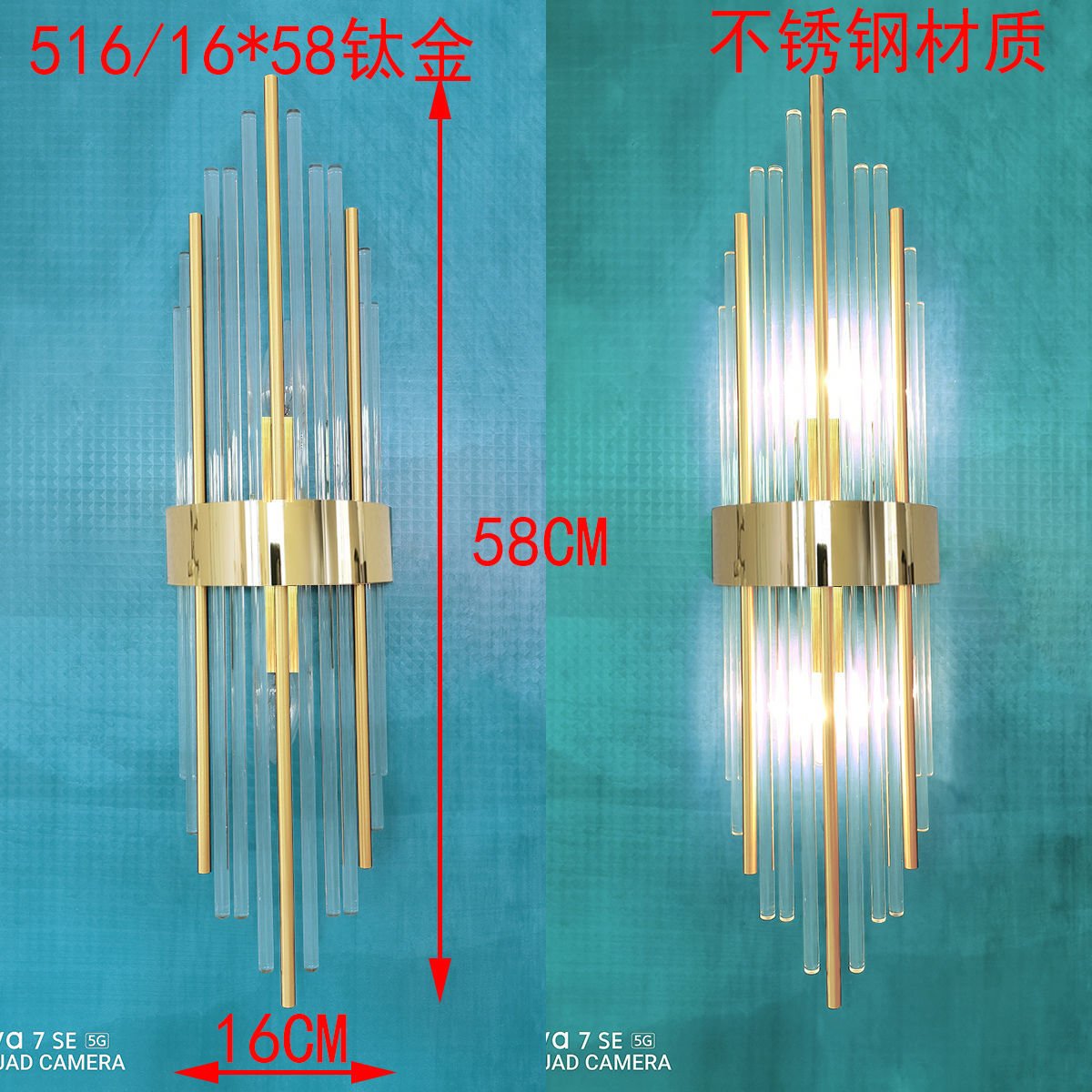 Luxury Crystal Postmodern Sconce Wall Light Fixtures - Querencian