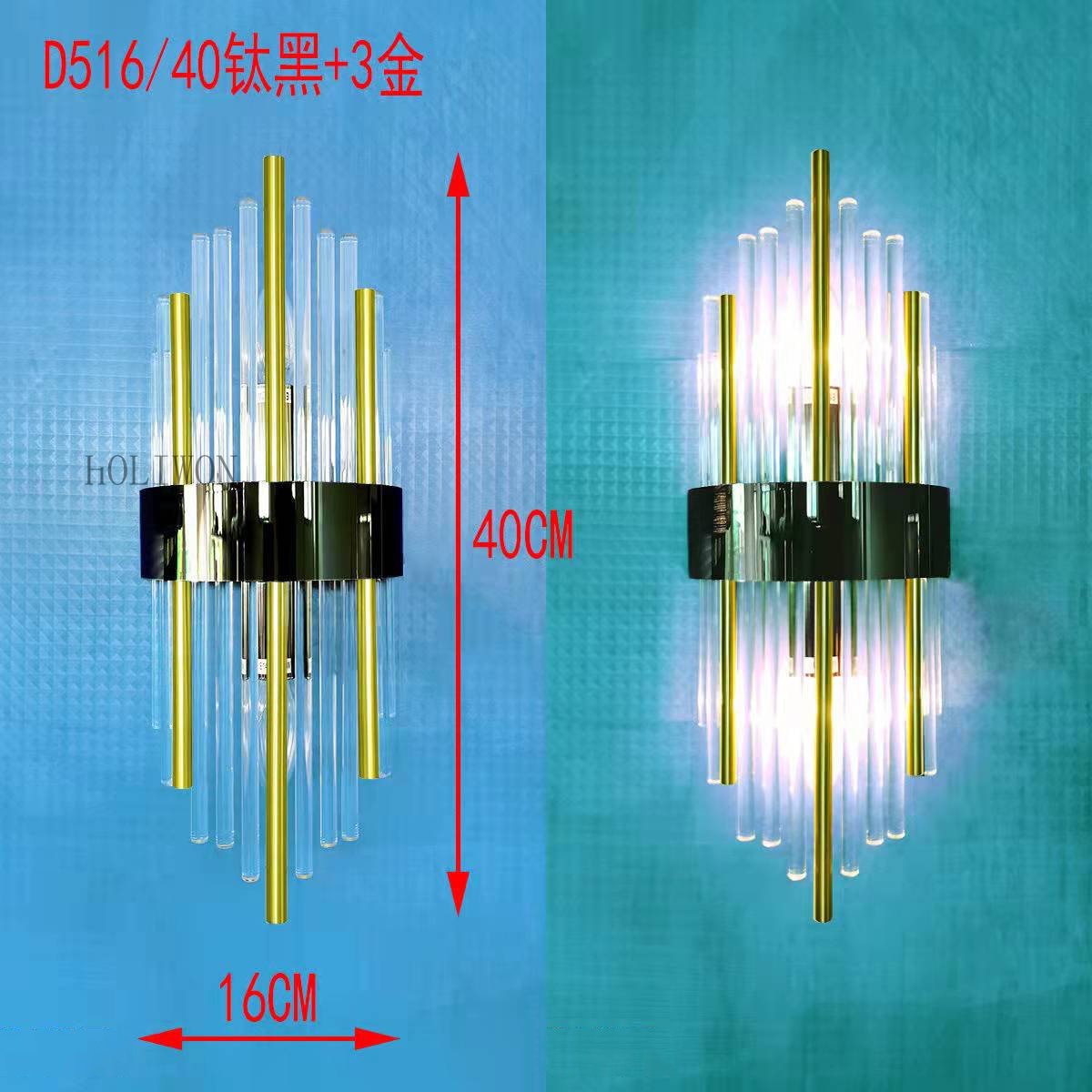 Luxury Crystal Postmodern Sconce Wall Light Fixtures - Querencian