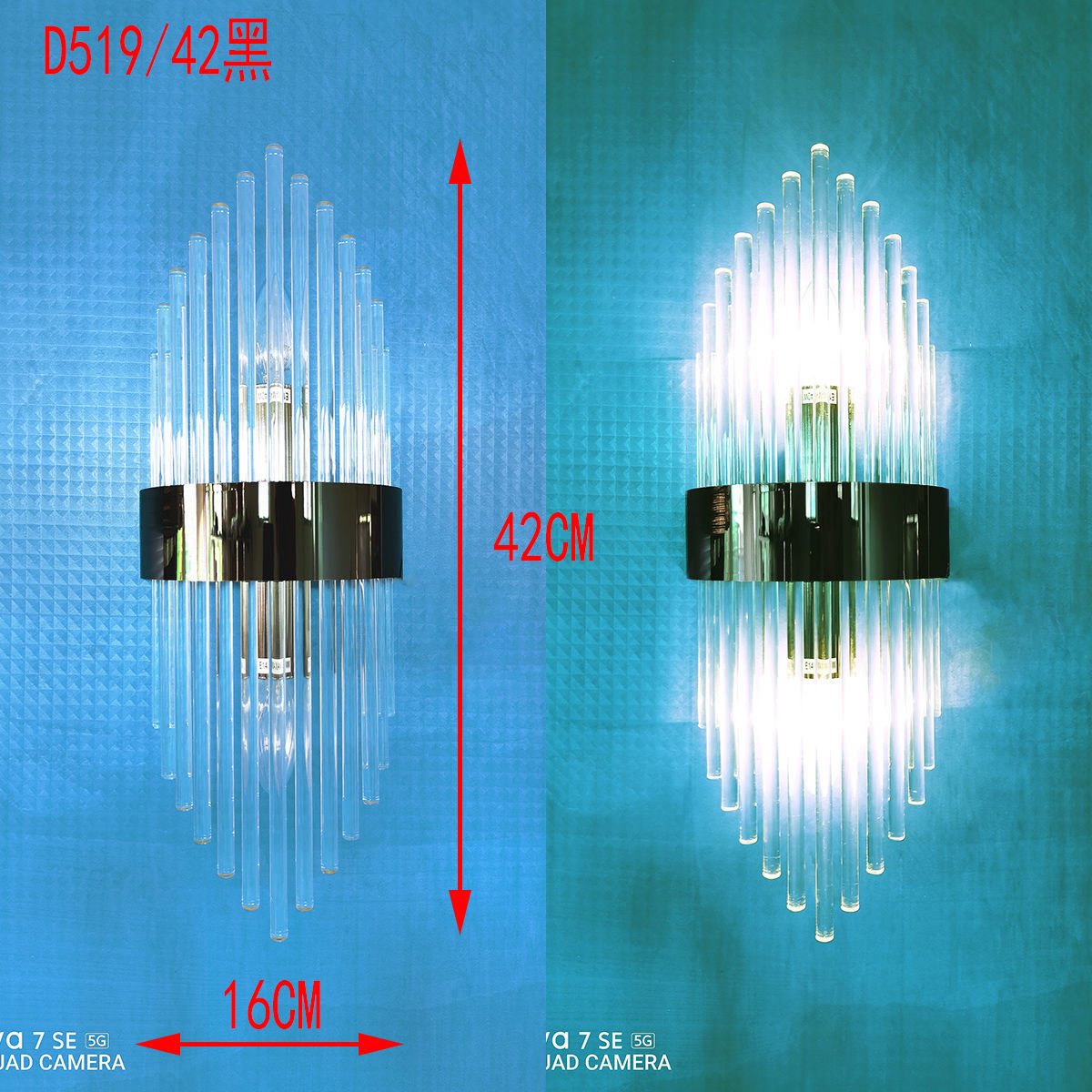 Luxury Crystal Postmodern Sconce Wall Light Fixtures - Querencian