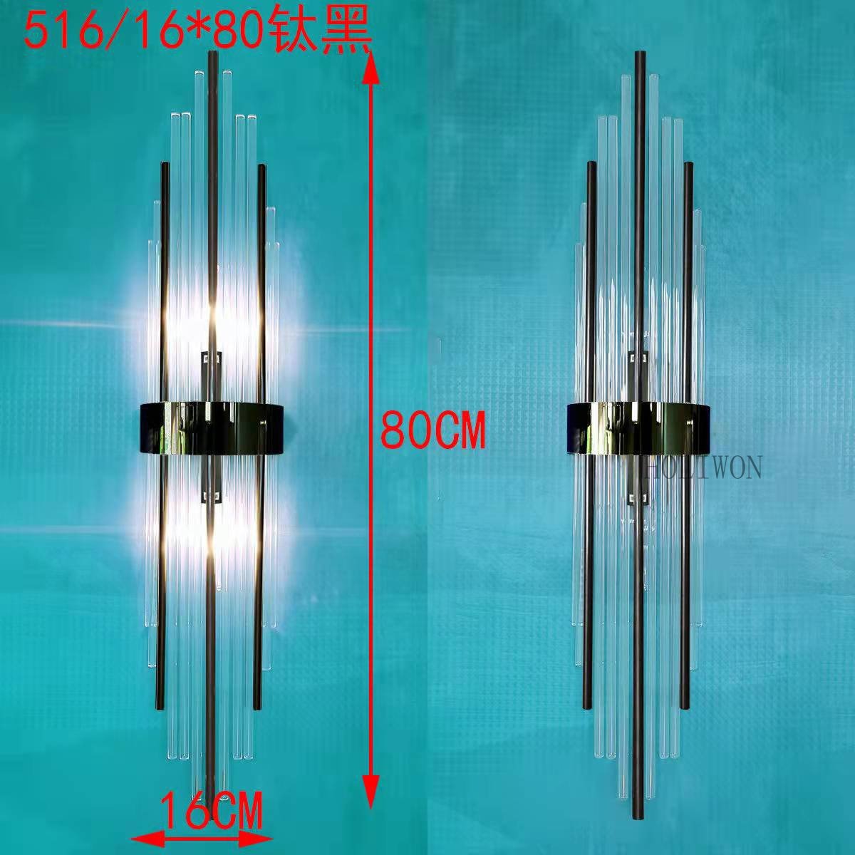 Luxury Crystal Postmodern Sconce Wall Light Fixtures - Querencian