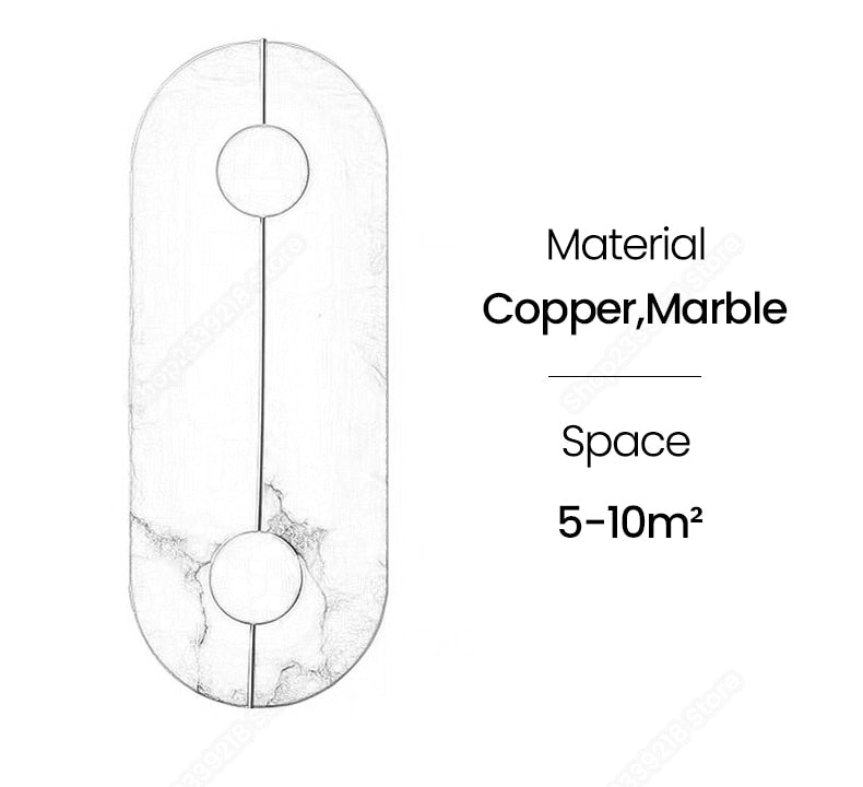 Marble Nordic Decoration LED Wall Sconce Lighting - Querencian