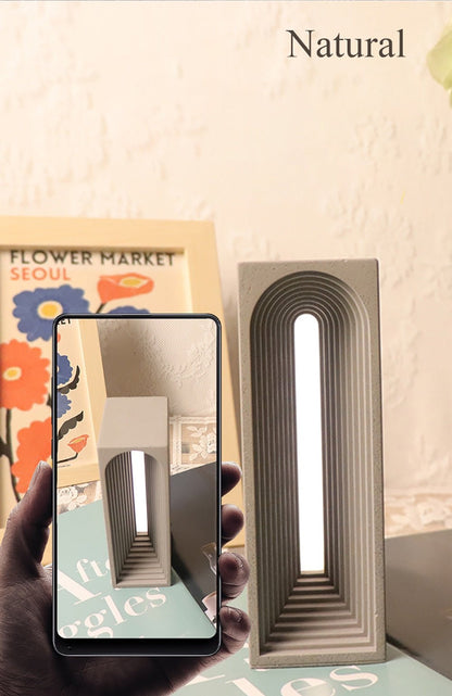 Minimalist Cement dimming desk lamp - Querencian