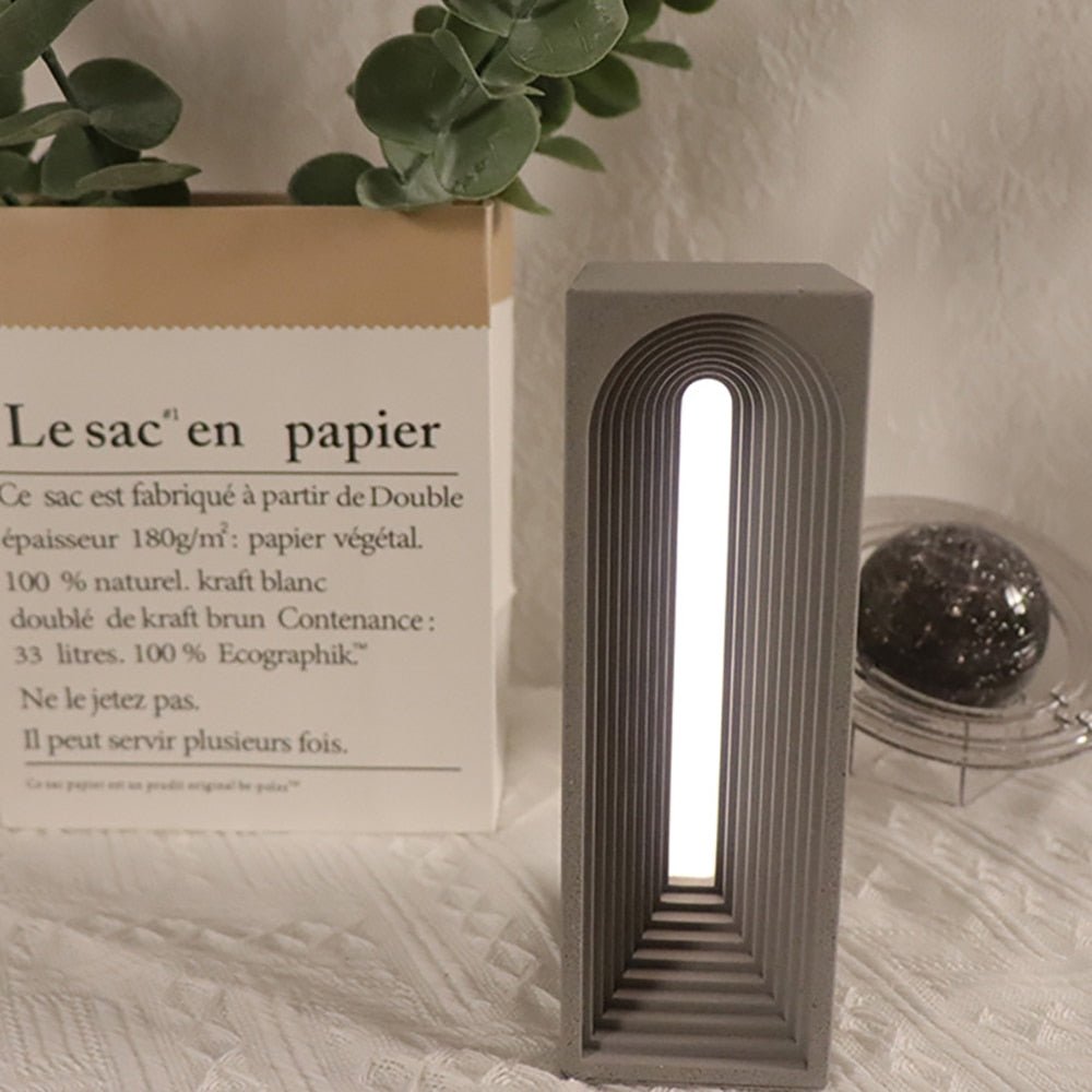 Minimalist Cement dimming desk lamp - Querencian
