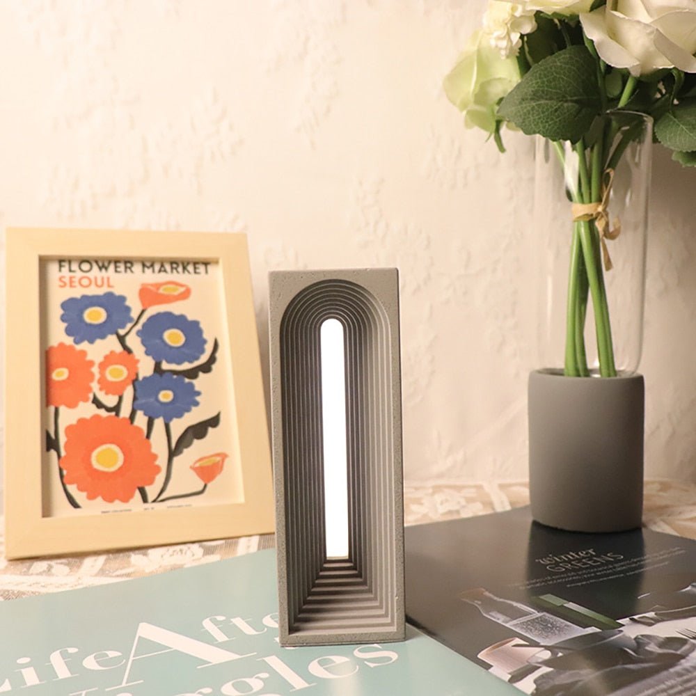 Minimalist Cement dimming desk lamp - Querencian