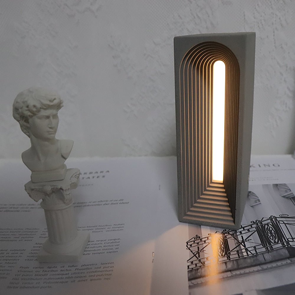 Minimalist Cement dimming desk lamp - Querencian