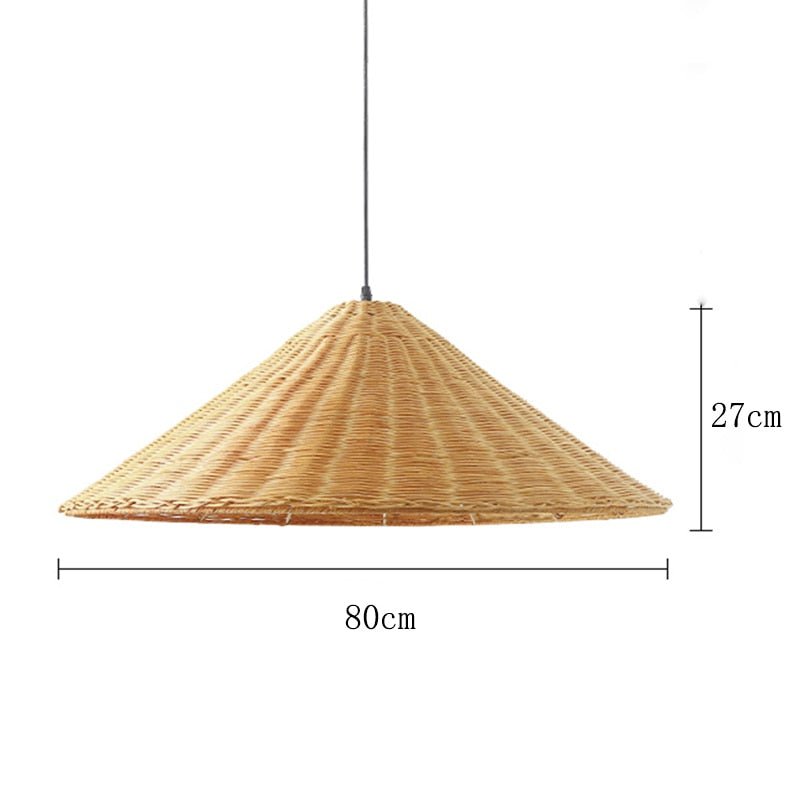 Minimalist Hand Knitted Vintage Rattan Pendant Lights - Querencian