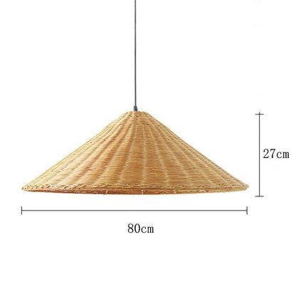 Minimalist Hand Knitted Vintage Rattan Pendant Lights - Querencian