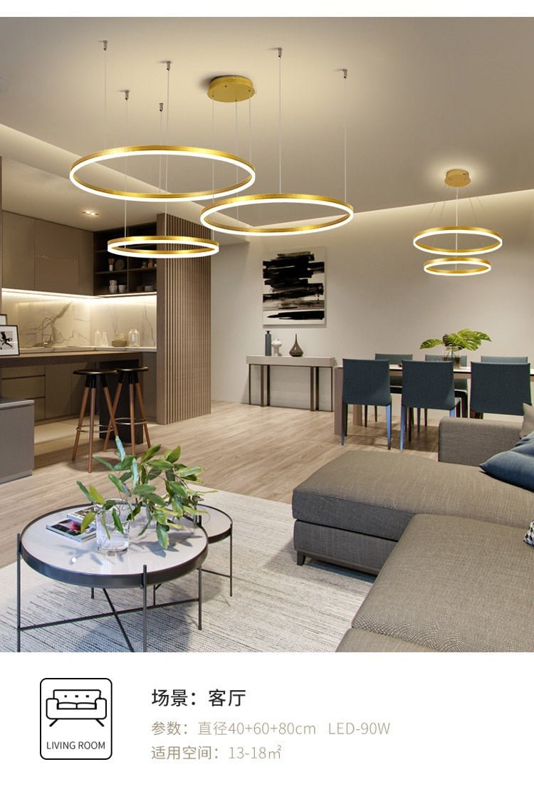 Minimalist Home Decor Led Modern Chandelier Lighting - Querencian