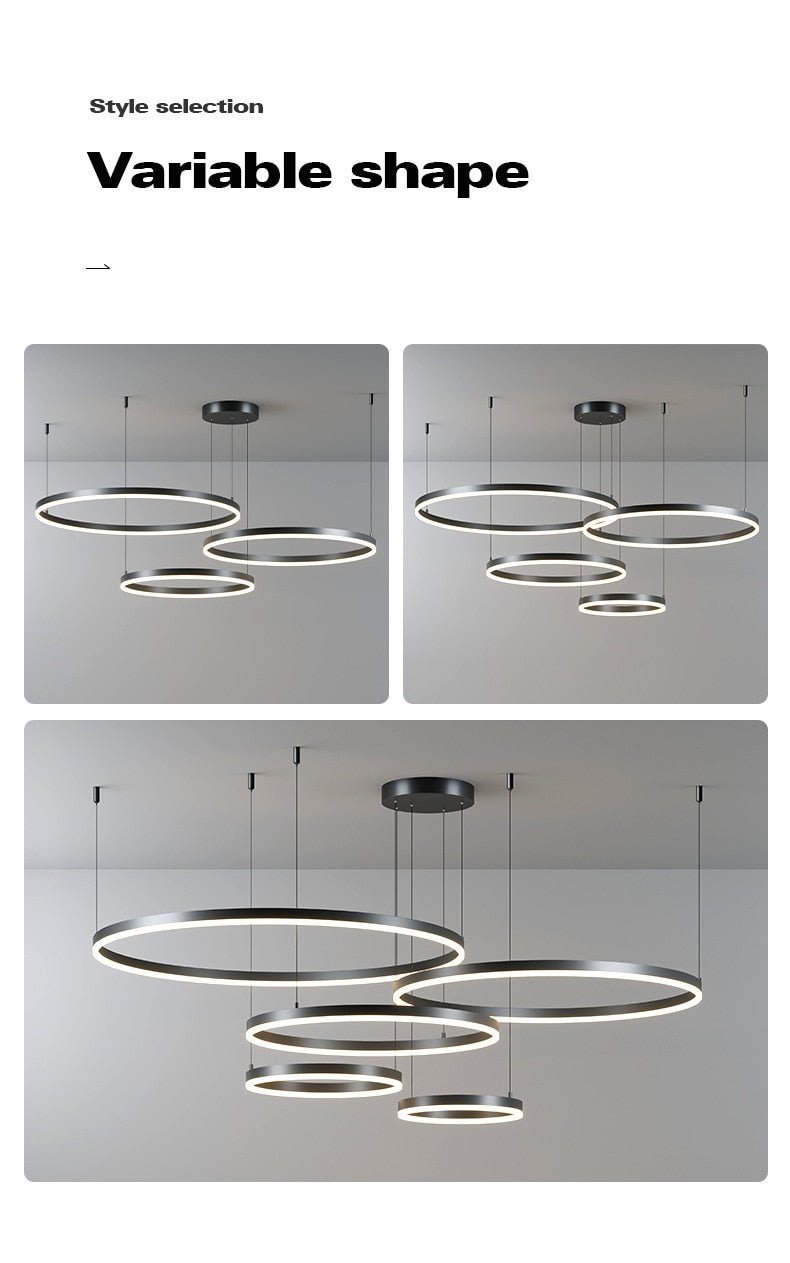 Minimalist Home Decor Led Modern Chandelier Lighting - Querencian