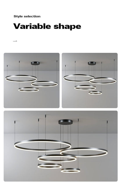 Minimalist Home Decor Led Modern Chandelier Lighting - Querencian