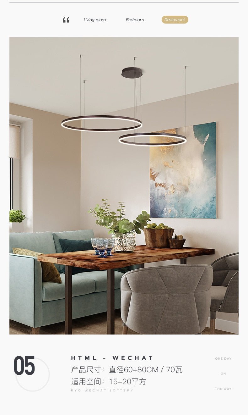 Minimalist Home Decor Led Modern Chandelier Lighting - Querencian