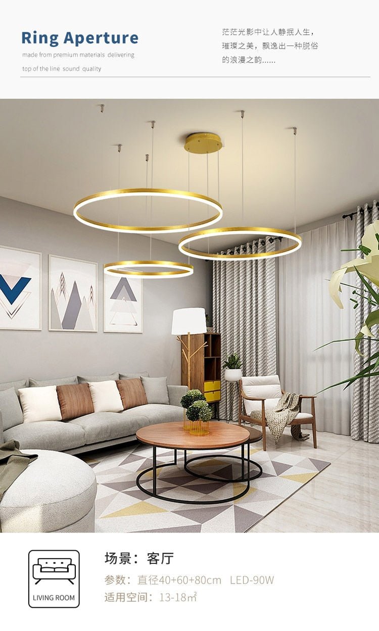 Minimalist Home Decor Led Modern Chandelier Lighting - Querencian