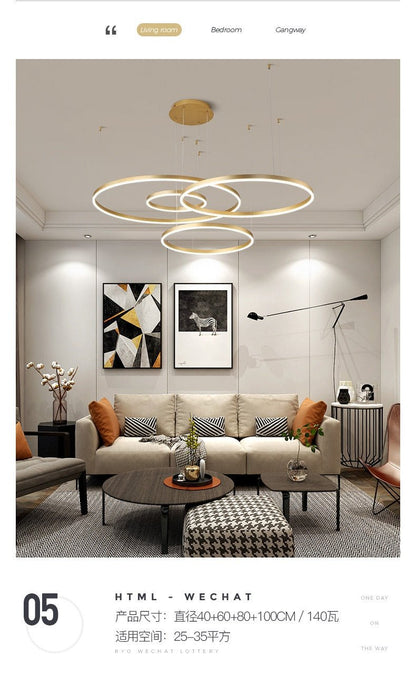 Minimalist Home Decor Led Modern Chandelier Lighting - Querencian