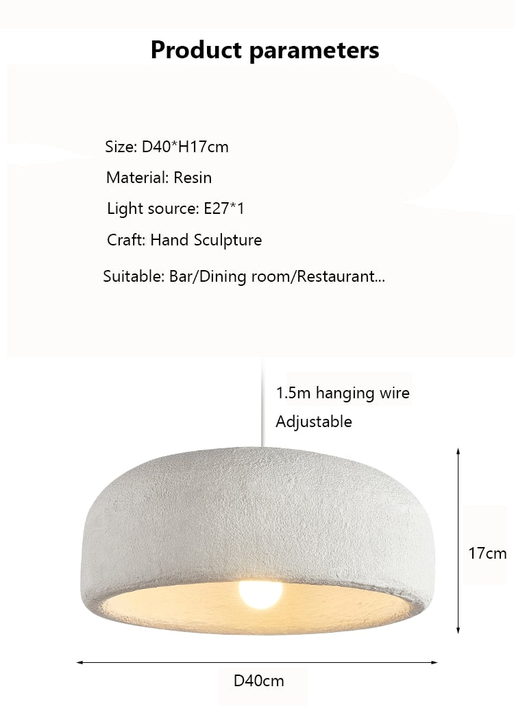 Minimalist Japanese Style Wabi Sabi LED Pendant Lights - Querencian